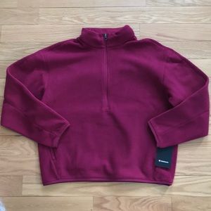 Lululemon Oversized-Fit Fleece Half Zip *Pomegranate